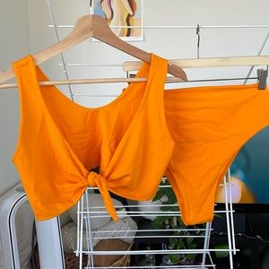 Sisterly Swimwear Orange Two Piece